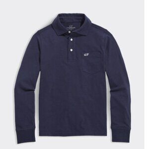 Vineyard Vines Boys' Long-Sleeve Surf Polo Size XL (18)